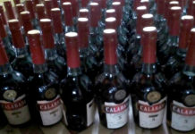 179 de sticle de “Călărași” contrafăcut, depistate de polițiștii de frontieră