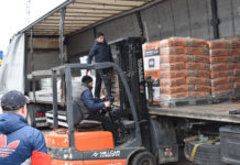 Materiale de construcție oferite de Consiliului Județean Buzău pentru spitalul din Soroca