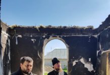 Biserica Nașterea Maicii Domnului din satul Hârtop, raionul Florești, a fost incendiată