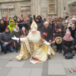 Cu Moș Nicolae prin Piața Sf. Ștefan (Stephansplatz) din Viena