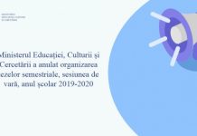 Ministerul Educației, Culturii și Cercetării a anulat organizarea tezelor semestriale, sesiunea de vară, anul școlar 2019-2020