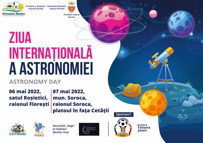 Afiș eveniment Ziua Internațională a Astronomiei