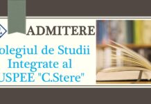 ADMITEREA 2022: Fii student la COLEGIUL DE STUDII INTEGRATE AL USPEE „CONSTANTIN STERE”