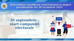 Astăzi începe campania electorală pentru referendumul republican constituțional și alegerile pentru funcția de Președinte al Republicii Moldova din 20 octombrie 2024