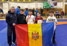 Două medalii de aur pentru Școala Sportivă Florești la Turneul Internațional de Lupte Greco-Romane din Nesvady, Slovacia