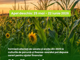 Fermierii afectați de seceta și arșița din 2025 pot depune la AIPA cereri pentru ajutorul financiar de 50 de milioane de lei alocat de Guvern