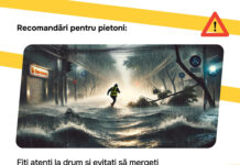 Avertizare cod galben de ploi puternice și risc hidrologic