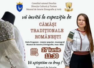 Expoziția „Cămăși tradiționale românești” va fi vernisată la Muzeul din Drochia