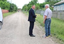 Președintele raionului Drochia a inspectat lucrările de reabilitare a drumului L112 Palanca – Cotova