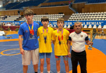 Sportivii Școlii Sportive Florești au urcat pe podium la un turneu internațional de lupte greco-romane din Cluj-Napoca