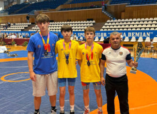 Sportivii Școlii Sportive Florești au urcat pe podium la un turneu internațional de lupte greco-romane din Cluj-Napoca