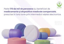 Rețeta electronică a facilitat accesul la medicamente și dispozitive medicale compensate pentru 170 de mii de persoane în luna iunie