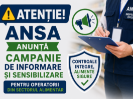 ANSA lansează Campania de informare și sensibilizare a operatorilor economici cu tematica: „Controale integre, alimente sigure”