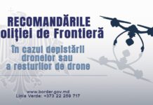 Recomandări de securitate în cazul depistării dronelor sau a resturilor de drone
