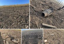 Dronă căzută într-un lan de floarea-soarelui la Rîșcani. Impactul a provocat patru focare de incendiu