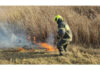 Intervenția pompierilor la lichidarea unui incendiu de vegetație în raionul Ocnița