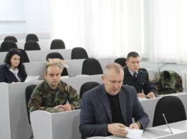 Ședință de lucru privind încorporarea în serviciul militar la Soroca