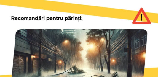 Avertizare cod galben de ploi puternice – IGSU vine cu un șir de recomandări de siguranță