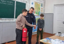 Lecție de siguranță la Gimnaziul „D. Matcovschi” din Soroca
