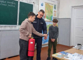 Lecție de siguranță la Gimnaziul „D. Matcovschi” din Soroca